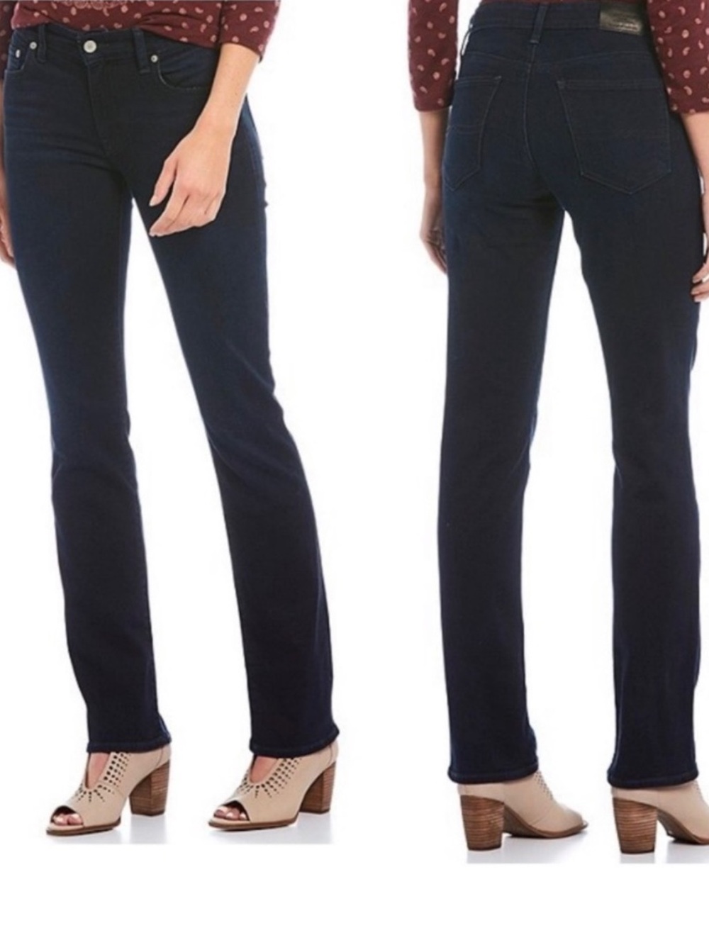 Lucky Brand Sweet’N Straight Mid Rise Black Jeans Womens Sz 31